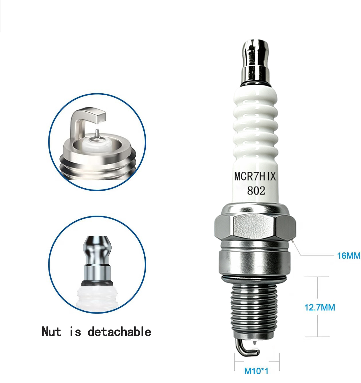 1-4 قطع شمعة إشعال أصلية عالية - مراجعة Motorcycle Spark Plug وسعره